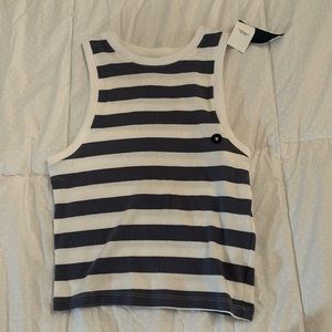 Hollister striped high neck top